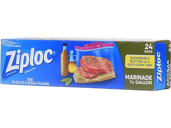 Ziploc Marinade Bags 24ct (3pk)