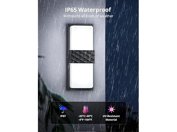 SMAVISTA Smart RGBCW Outdoor Wall Lights