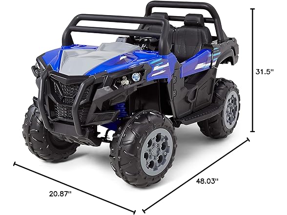 Kid Trax UTV Electric Ride On Toy, Blue