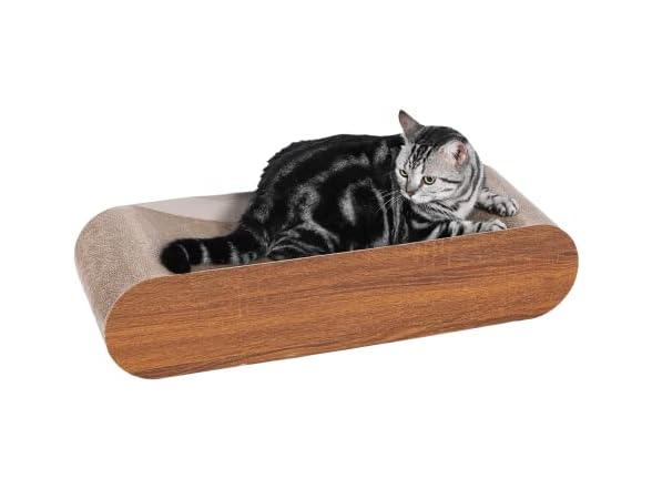 Cat Scratcher, Cardboard Lounge Bed, Bone Shaped