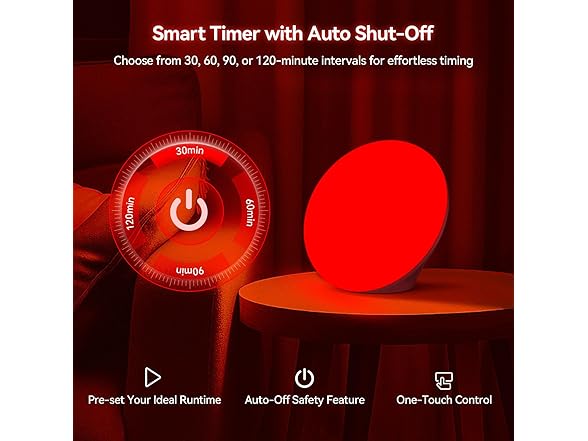 EVATEALE Red Light Therapy Lamp