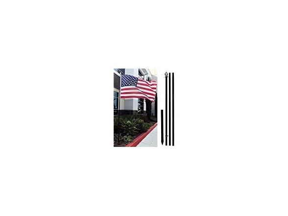 Flags Importer 10ft Aluminum (Black) Outdoor Pole