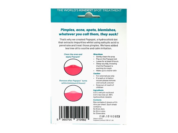 (3 Pack) Popspot Overnight Acne Busting Dots 45ct box