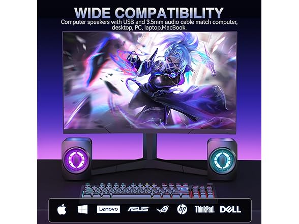 OFFSIR Computer Speakers