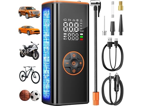 Sockspree Tire Inflator Air Compressor