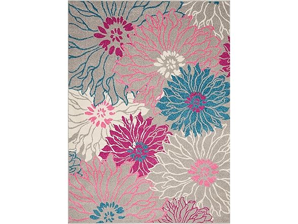 Nourison Home Passion Grey 5'3" x 7'3" Area Rug