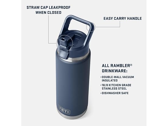 YETI Rambler 26 oz Bottle, Vacuum