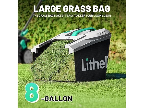 Litheli 13 Inch Cordless Lawn Mower