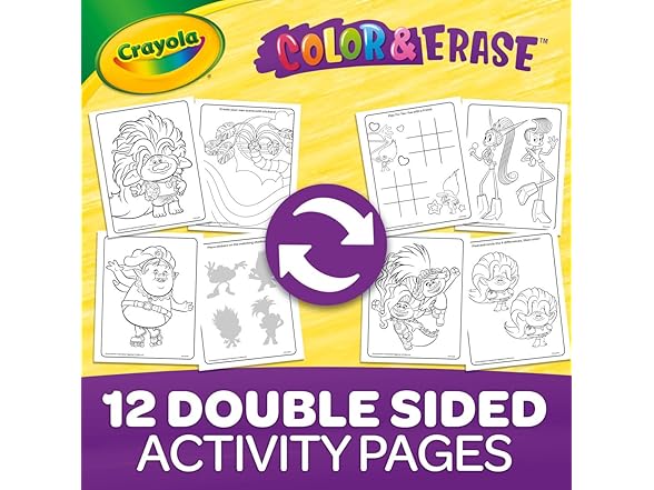 Crayola Trolls Color & Erase Activity Pad