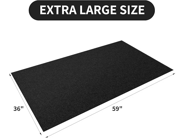 A A IN AAIN Oil Spill Mat (36 x 59), Black