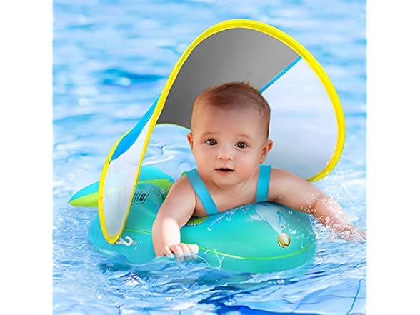 Balhvit No Flip Over Baby Pool Float Blue XL