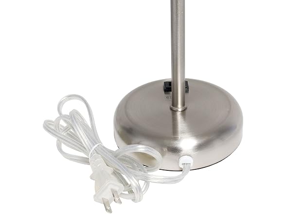 Oslo 19.5" Contemporary Power Outlet Base Desk Lamp