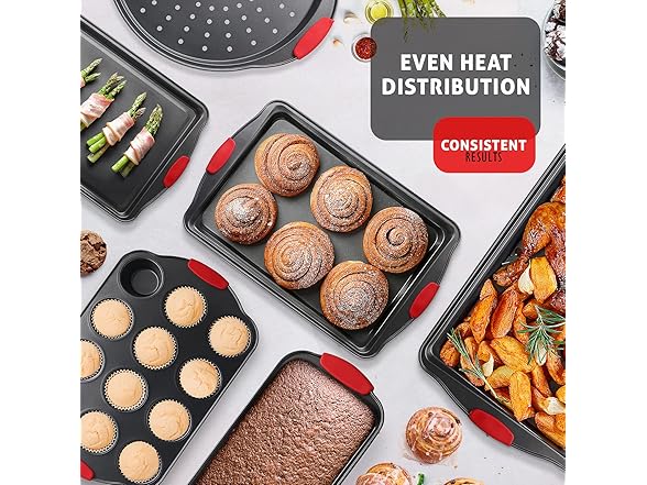 JOYTABLE Baking Pan Set, 15 Piece