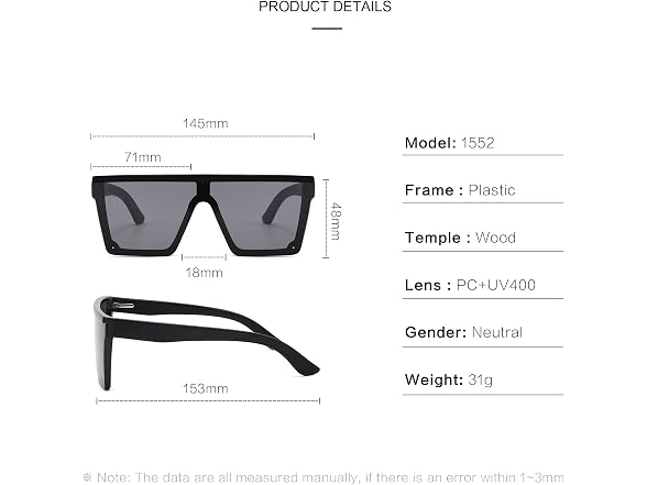 Tucci Italy Chic Square Sunglasses