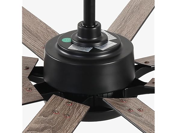 Parrot Uncle F8261BK110V 65" Ceiling Fan w/ Light