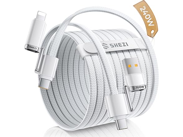 SHEZI Braided USB C to USB C Cable - Gallery 9