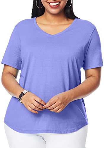 Just My Size Womens V-neck Tshirt