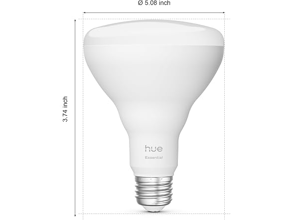 Philips Hue Essential Smart LED BR30 Bulb 2-Pack