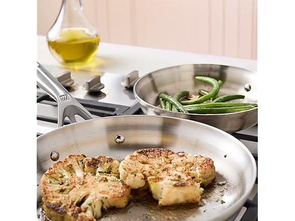 ZWILLING Motion Stainless Steel 2-pc Stainless Steel Fry Pan Set
