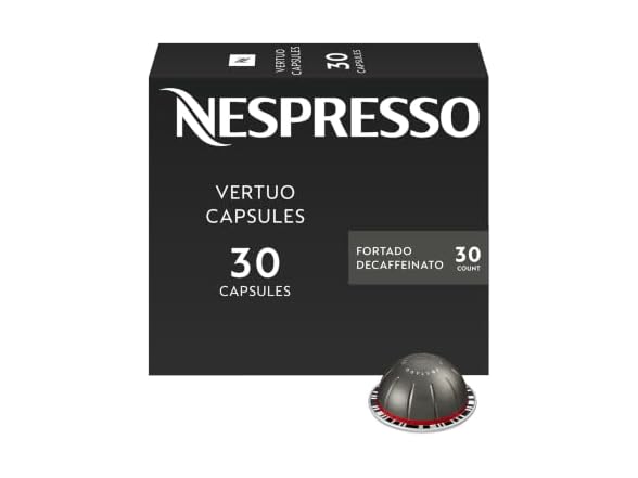Nespresso Vertuo Fortado Decaffeinato Gran Lungo, 60-Count