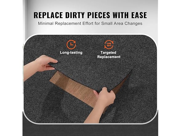 Carpet Tiles Peel and Stick, 12” x 12” Squares