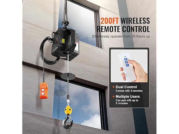 VEVOR 3-in-1 Electric Hoist Winch