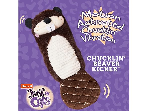 Hartz NEW Just for Cats The Chucklin' Beaver Kicker