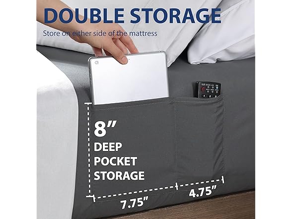 Cathay Home Organizer Pocket Fitted Sheet