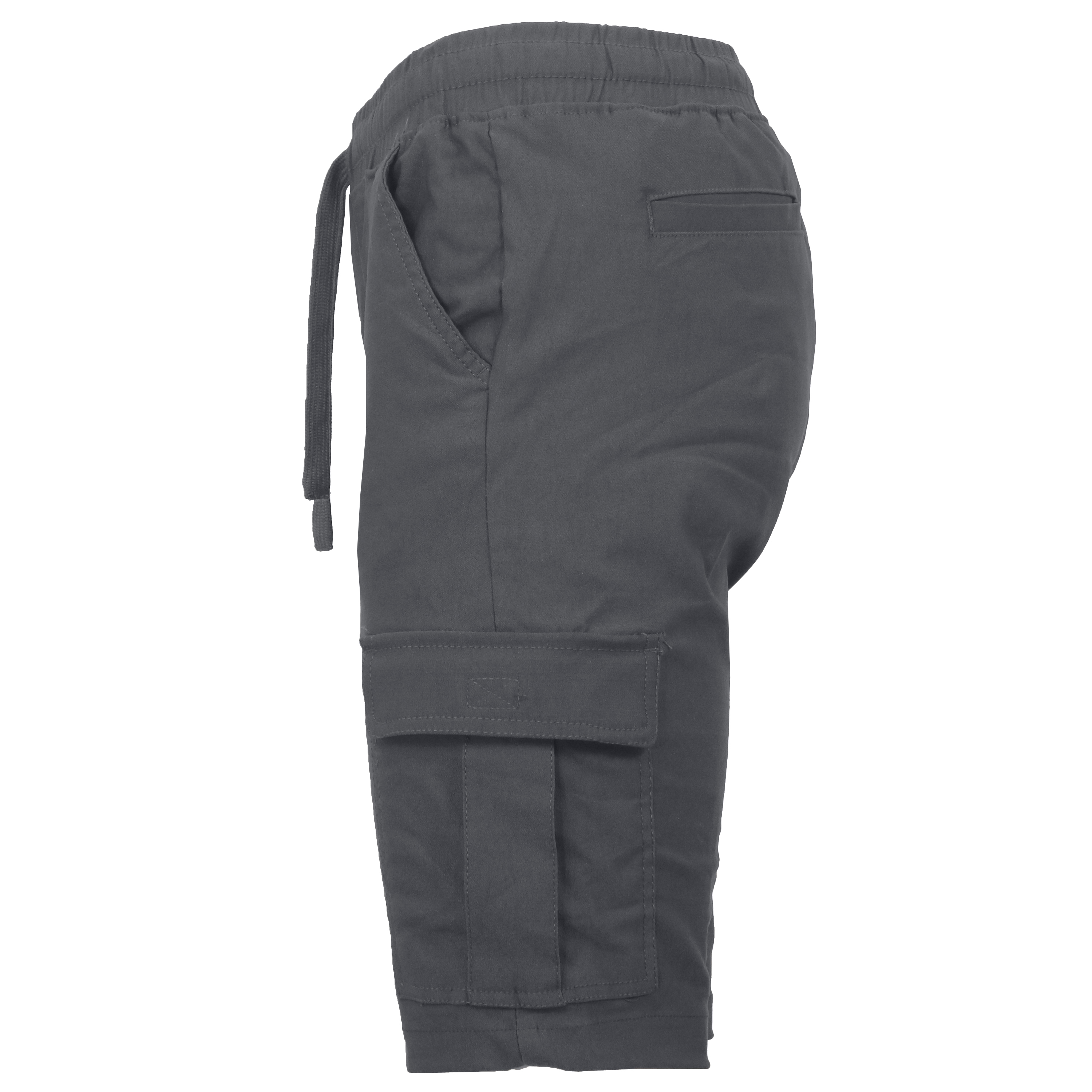 Mens Super Stretch Pull-On Cargo Shorts - Gallery 41