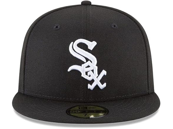 New Era 59Fifty Hat Chicago White Sox Basic Baseball Black Cap 11591167 (7 1/2) (Open Box)