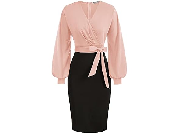 Grace Karin Women Bodycon Dresses Wrap Work Dress