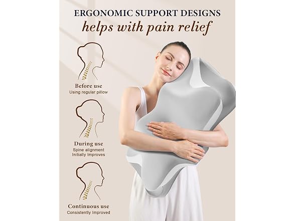 Safotad Camping Pillow with Hand Rolled Bag