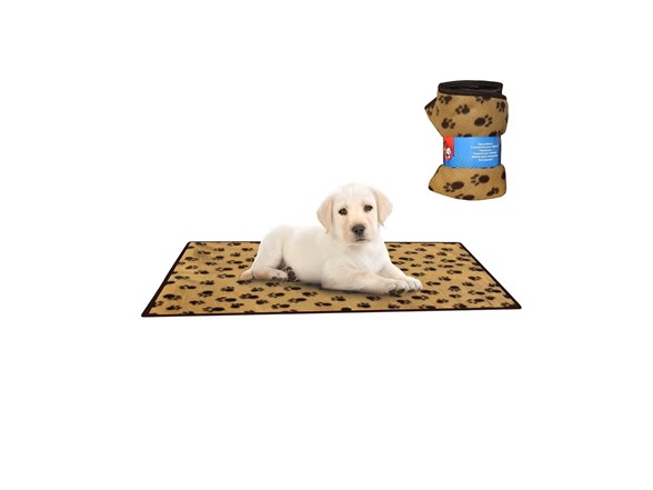 Milex Paw Print Dog Fleece Blanket