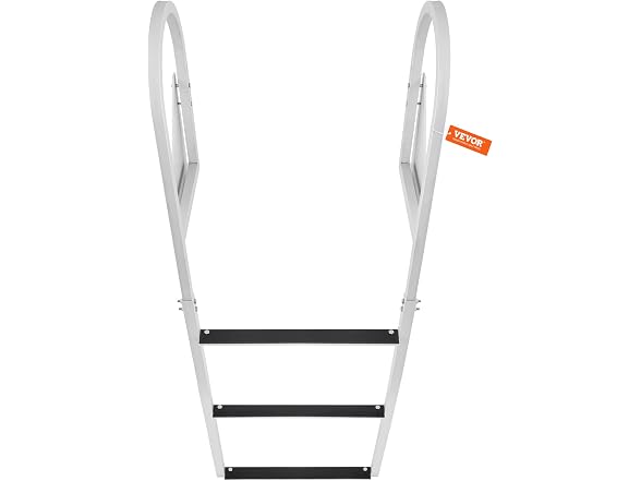 Dock Ladder, Flip-Up 3 Steps, 350 lbs Load
