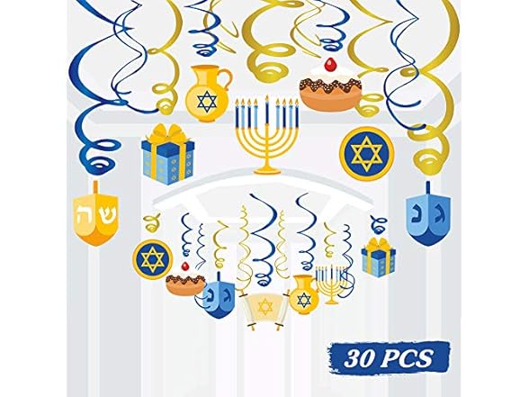 JOLLYSTYLE Hanukkah Decorations