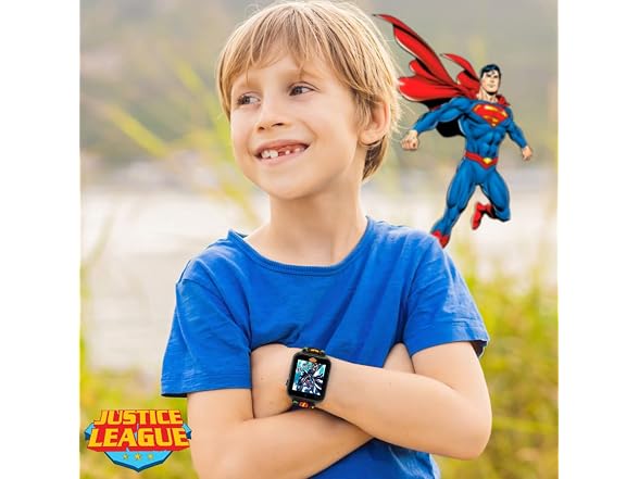 Accutime Boys 40mm Justice League Kids Smart Watch