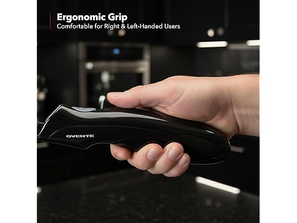 OVENTE Electric Knife Set with Two Serrated Stainless Steel Blades