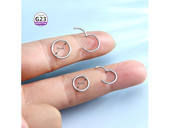 YemmxLoo Nose Rings Hoops