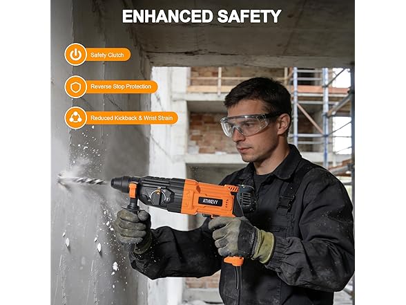 Athnevy FA0701 1 Inch SDS-Plus Rotary Hammer Drill