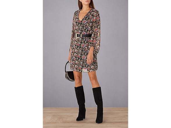 Louna Floral Dress Black (M)