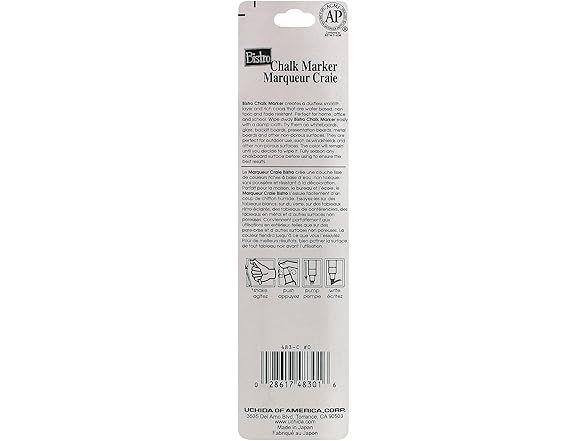 Uchida Chisel Tip Bistro Chalk Marker, White
