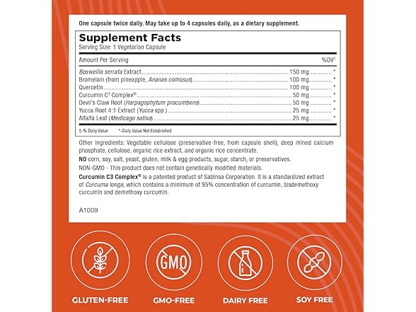 Mt. Angel Vitamins - InFlamEze, Boswell