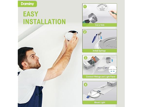 DAMINY 6in LED Recessed Downlight 12-Pk