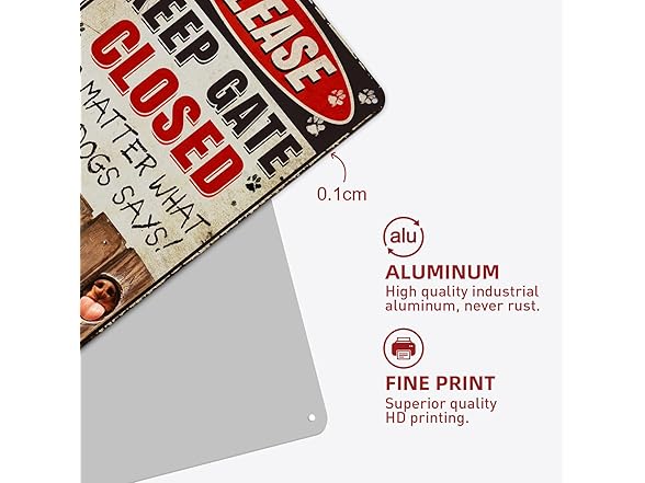 TSHIRTAMAZING Keep Gate Closed Sign