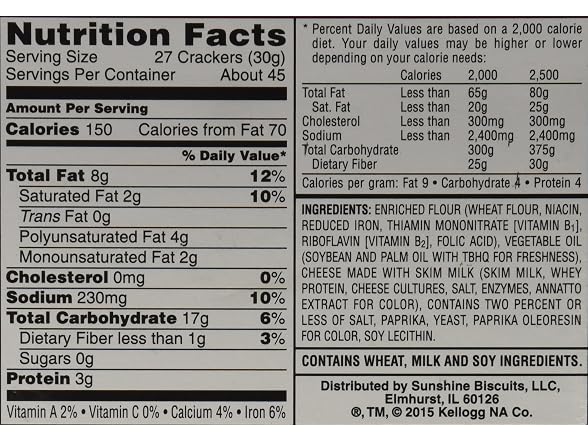 Cheez It Baked Cheese Crackers 2 Bags 48oz
