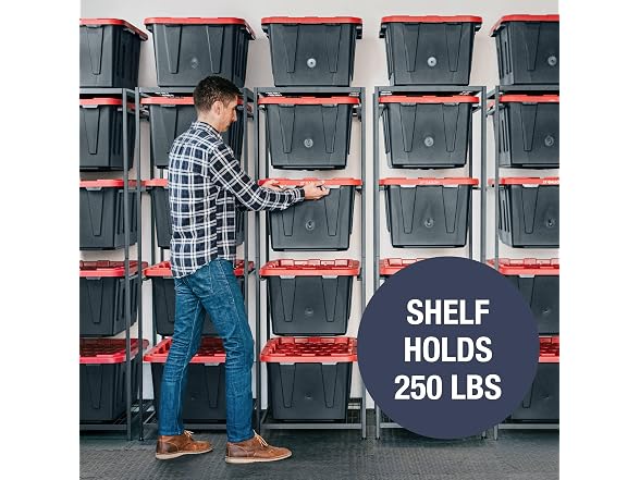 CleverMade Tote Tower Single 5-Tier Heavy-Duty Organizer Rack