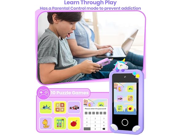 MOREXIMI Kids Smart Phone Toy 2.8in
