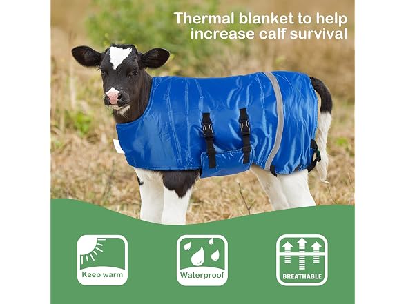 Dunzy 2 Pcs Calf Blanket Calf Coat Jacket Foa