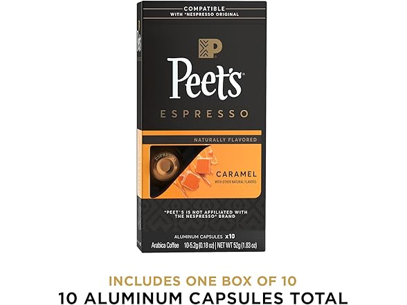Peet's Caramel Nespresso, 10ct