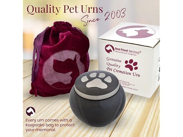 Pet Urn - Memorial Cremation Pet Urns for Dog